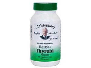 Christopher's Original Formulas, Herbal Thyroid 475 mg 100 Vegetarian Capsules