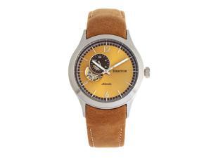 movado men's swiss made hybrid circa leather strap smartwatch