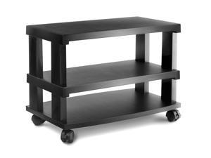 Aleratec 3-Tier LCD LED TV Stand Wheeled Entertainment Center