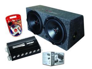 Audiopipe APSB10BDF Single 10/" Shallow Mount Downfire Loaded Enclosure 400 Watts