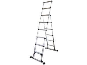 Telesteps 12' Climbing Height Combination Ladder 375lb. Max. Load Telesteps 12' Climbing Height Combination Ladder 375lb. Max. Load