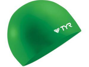 Tyr Wrinkle-Free Silicone Swim Cap Green