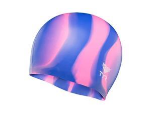 Tyr Multi Silicone Swim Cap Purple/Pink