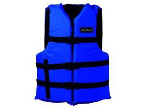 Onyx Universal Adult Boating Vest Blue