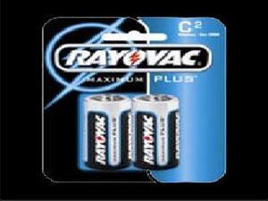 RAYOVAC BATTERIES RV8142F ALKALINE C CELL BATTERIES 2-PACK RAYOVAC BATTERIES RV8142F ALKALINE C CELL BATTERIES 2-PACK