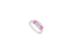 Ruby and Diamond Halo Engagement Ring : 14K White Gold - 1.50 CT TGW Ruby and Diamond Halo Engagement Ring : 14K White Gold - 1.50 CT TGW