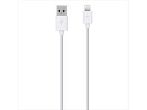 Belkin Lightning to USB ChargeSync Cable - Lightning/USB for iPad, iPod, iPod, Notebook - 4 ft - 1 x Lightning Male Proprietary Connector - 1 x Type A Male USB - White Belkin Lightning to USB ChargeSync Cable - Lightning/USB for iPad, iPod, iPod, Notebook - 4 ft - 1 x Lightning Male Proprietary Connector - 1 x Type A Male USB - White