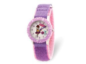 Disney Girls Fancy Nancy Purple Nylon Band Time Teacher Watch Disney Girls Fancy Nancy Purple Nylon Band Time Teacher Watch