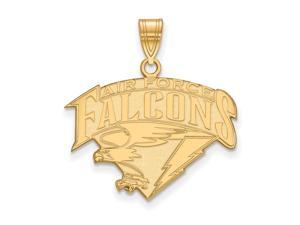 NCAA 14k Yellow Gold Air force Academy Large Pendant NCAA 14k Yellow Gold Air force Academy Large Pendant