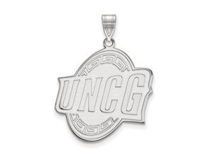 NCAA 10k White Gold North Carolina at Greensboro XL Pendant