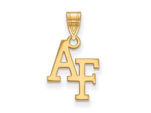 NCAA 14k Gold Plated Silver Air force Academy Small Pendant NCAA 14k Gold Plated Silver Air force Academy Small Pendant