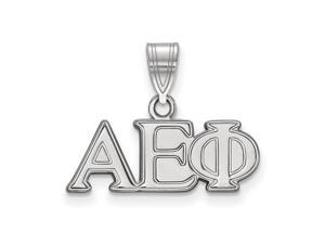 Sterling Silver Alpha Epsilon Phi Medium Greek Letters Pendant