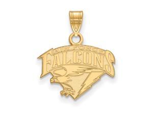 NCAA 14k Yellow Gold Air force Academy Small Pendant NCAA 14k Yellow Gold Air force Academy Small Pendant