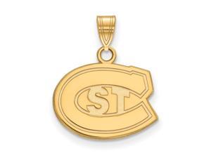 NCAA 14k Gold Plated Silver St. Cloud State Small Pendant NCAA 14k Gold Plated Silver St. Cloud State Small Pendant