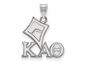 Sterling Silver Kappa Alpha Theta Small Pendant