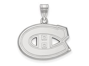 14k White Gold NHL Montreal Canadiens Medium Pendant 14k White Gold NHL Montreal Canadiens Medium Pendant