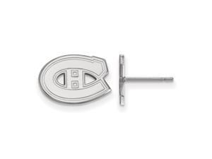 10k White Gold NHL Montreal Canadiens XS Post Earrings 10k White Gold NHL Montreal Canadiens XS Post Earrings