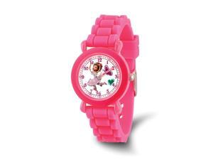 Disney Girls Fancy Nancy Pink Silicone Band Time Teacher Watch Disney Girls Fancy Nancy Pink Silicone Band Time Teacher Watch