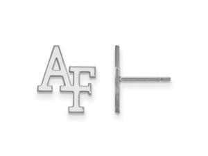 NCAA 10k White Gold Air force Academy Post Earrings NCAA 10k White Gold Air force Academy Post Earrings