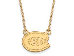 NCAA 10k Yellow Gold St. Cloud State Small Pendant Necklace NCAA 10k Yellow Gold St. Cloud State Small Pendant Necklace