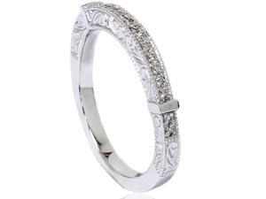 1/4ct Vintage Heirloom Diamond Wedding Ring 14K White Gold 1/4ct Vintage Heirloom Diamond Wedding Ring 14K White Gold