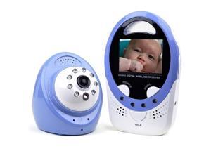 2.4GHz 2.4" Digital Wireless Baby Monitor w/Infrared Night Vision Color Camera (Blue/White)