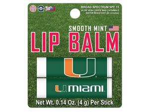University of Miami Lip Balm 2pk