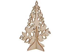 Wood Flourishes-Small Stand-Up Tree 4.75" Wood Flourishes-Small Stand-Up Tree 4.75"
