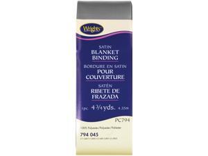Single Fold Satin Blanket Binding 2" 4-3/4 Yards-Light Grey Single Fold Satin Blanket Binding 2" 4-3/4 Yards-Light Grey