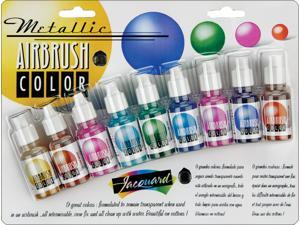 Jacquard Metallic Airbrush Exciter Pack-8 Colors Jacquard Metallic Airbrush Exciter Pack-8 Colors