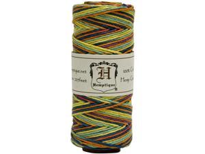 Hemp Cord Spool Variegated 20# 205 Feet/Pkg-Rainbow Hemp Cord Spool Variegated 20# 205 Feet/Pkg-Rainbow
