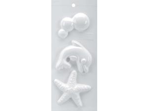 Soapsations Soap Mold 4"X9"-3 Cavity - Bubbles, Starfish & Porpoise Soapsations Soap Mold 4"X9"-3 Cavity - Bubbles, Starfish & Porpoise