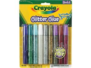 Crayola Washable Glitter Glue Pens .35oz-Bold 9/Pkg Crayola Washable Glitter Glue Pens .35oz-Bold 9/Pkg