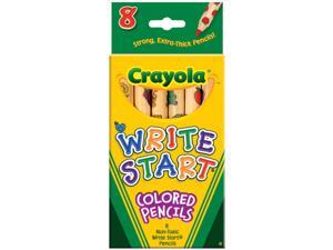 Crayola Write Start Colored Pencils-8/Pkg Long Crayola Write Start Colored Pencils-8/Pkg Long