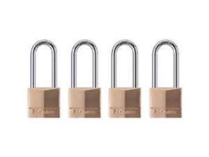 Master Lock 140QLH 1-9/16-Inch Solid Brass Keyed Padlock - 4-Pack