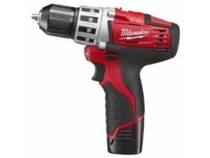 Milwaukee Electric Tool - 2407-22 - Milwaukee Tools 2407-22 M12u2122 Drill/Driver Kit; 12 Volt, 7.375 Inch Length x 3/8 Inch Chuck, 275 Inch-lb Torque, Redlithiumu2122 Battery Milwaukee Electric Tool - 2407-22 - Milwaukee Tools 2407-22 M12u2122 Drill/Driver Kit; 12 Volt, 7.375 Inch Length x 3/8 Inch Chuck, 275 Inch-lb Torque, Redlithiumu2122 Battery