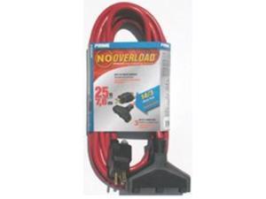 Prime Wire /& Cable CB614730 50-Foot 14//3 SJTW Triple-Tap Outdoor Extension Cord
