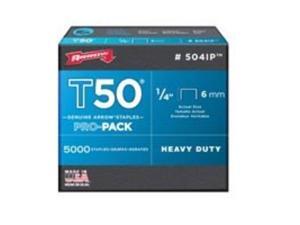 Arrow T50 Pro-Pack Heavy-Duty Staple, 1/4 In. (5000-Pack) 504IP Arrow T50 Pro-Pack Heavy-Duty Staple, 1/4 In. (5000-Pack) 504IP