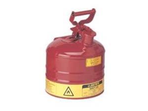Justrite 7120100 Type I Galvanized Steel Safety Can, 2 Gallons Capacity, Red Justrite 7120100 Type I Galvanized Steel Safety Can, 2 Gallons Capacity, Red