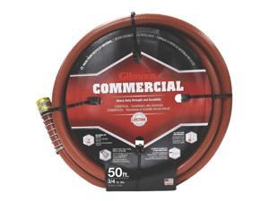 Commercial Garden Hose w/Heavy Duty Brass Couplings 3/4" ID, 50' L GILMOUR MFG Commercial Garden Hose w/Heavy Duty Brass Couplings 3/4" ID, 50' L GILMOUR MFG