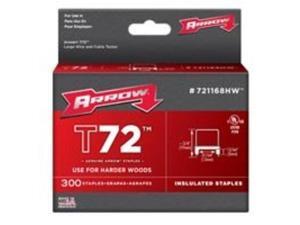 Arrow Fastener 721168HW T72 31/64 Inch (12mm) Natural Staples, 300/Pk Arrow Fastener 721168HW T72 31/64 Inch (12mm) Natural Staples, 300/Pk