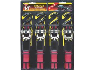 Ratchet Tie Down, 500 Lb, 14' L X 1" W, Polyester KEEPER BY HAMPTON 05505 Gray Ratchet Tie Down, 500 Lb, 14' L X 1" W, Polyester KEEPER BY HAMPTON 05505 Gray