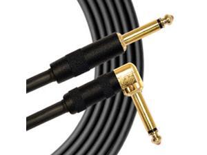 Mogami 10' Gold Instrument Cable Guitar Keyboard Right Angled Cord Mogami 10' Gold Instrument Cable Guitar Keyboard Right Angled Cord
