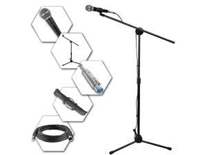 Technical Pro MC1ST Microphone, Tripod Stand, Boom, Carrying Bag, Cable and Adapter Set Technical Pro MC1ST Microphone, Tripod Stand, Boom, Carrying Bag, Cable and Adapter Set