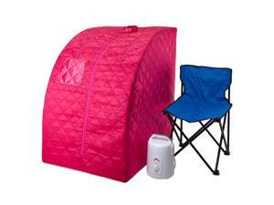 Durasage Lightweight Portable Personal Steam Sauna for Relaxation at Home, 60 Minute Timer, 800 Watt Steam Generator, Chair Included - Fuchsia Durasage Lightweight Portable Personal Steam Sauna for Relaxation at Home, 60 Minute Timer, 800 Watt Steam Generator, Chair Included - Fuchsia