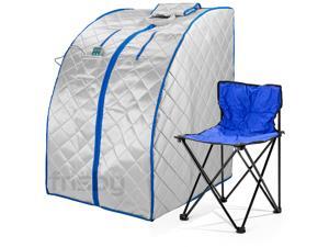 Frisby Large Infrared IR FAR Portable Indoor Personal Sauna w/ Footpad & Chair + Negative Ion Detox Frisby Large Infrared IR FAR Portable Indoor Personal Sauna w/ Footpad & Chair + Negative Ion Detox