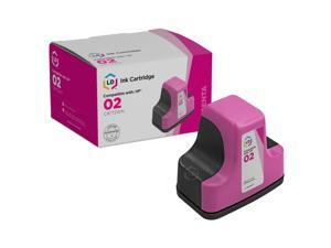 LD © Remanufactured Replacement Ink Cartridge for Hewlett Packard C8772WN HP 02 Magenta