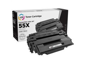 LD Compatible Replacement Laser Toner Cartridge for HP CE255X (55X) High-Yield Black for Laserjet P3010, P3015, P3015d, P3015dn, P3015n, P3015x, Enterprise 500 MFP525dn, 525f, 525c, M521dn, M521dw