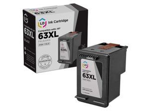 LD  Remanufactured Replacement for Hewlett Packard F6U64AN  HP 63XL HY Black Ink Cartridge for HP ENVY 5640 5642 5643 5644 5646 5660 7645 OfficeJet 5740 5742  5745