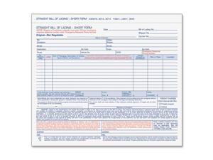 Tops Bill of Lading Snap-Off Set Tops Bill of Lading Snap-Off Set